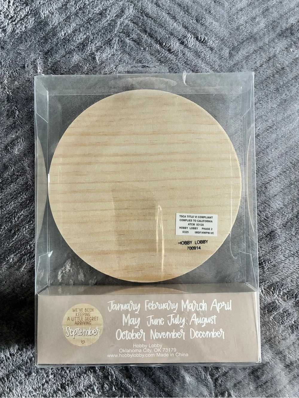 Sweet Reusable Birth Announcement Sign All 12 months, Engraved Natural Wood NEW!
